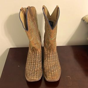 HORSE POWER MEN'S UNBEWEAVABLE WESTERN BOOTS - BROAD SQUARE TOE - SIZE 12 D